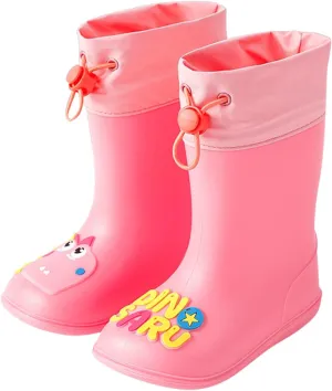 Kids Rain Boots for Boys Girls Waterproof Cute Dinosaur Rain Shoes Toddler Non Slip Easy-On Rubber Garden Boots