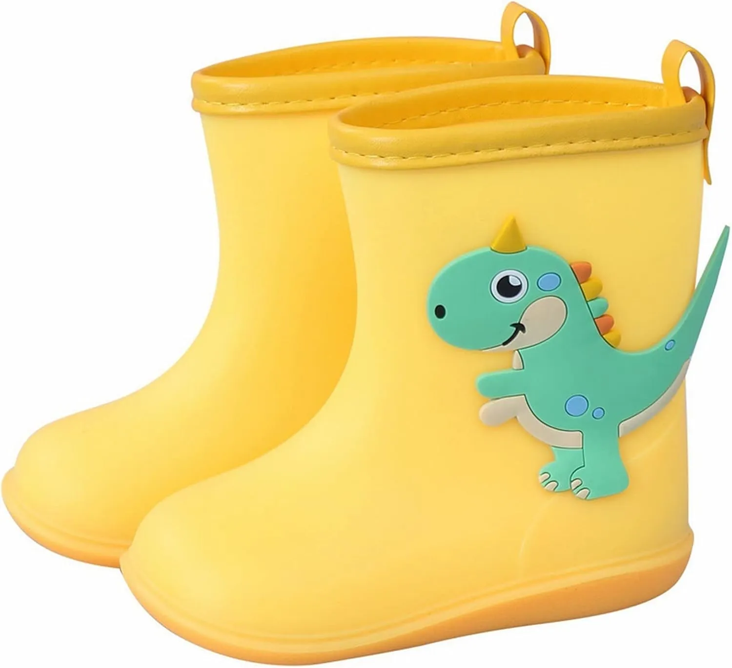 Kids Rain Boots for Girls Boys Toddler Waterproof Rubber Boots Cute Dinosaur Printed Water Boots Baby Water Shoes