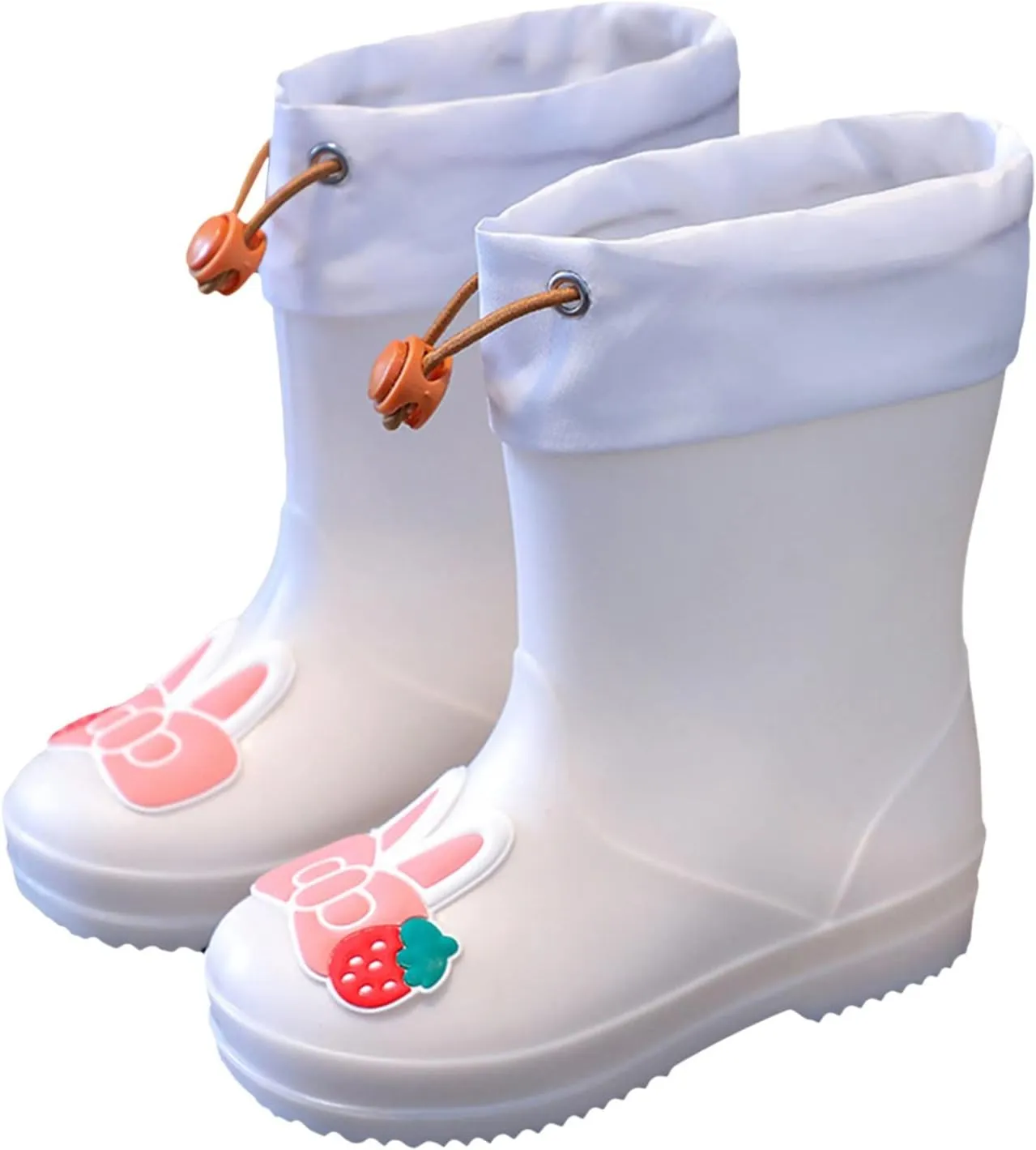 Kids Rain Boots for Girls Boys Waterproof Toddler Cute Cartoon Insulated Rubber Boots with Water Shoes for Kids