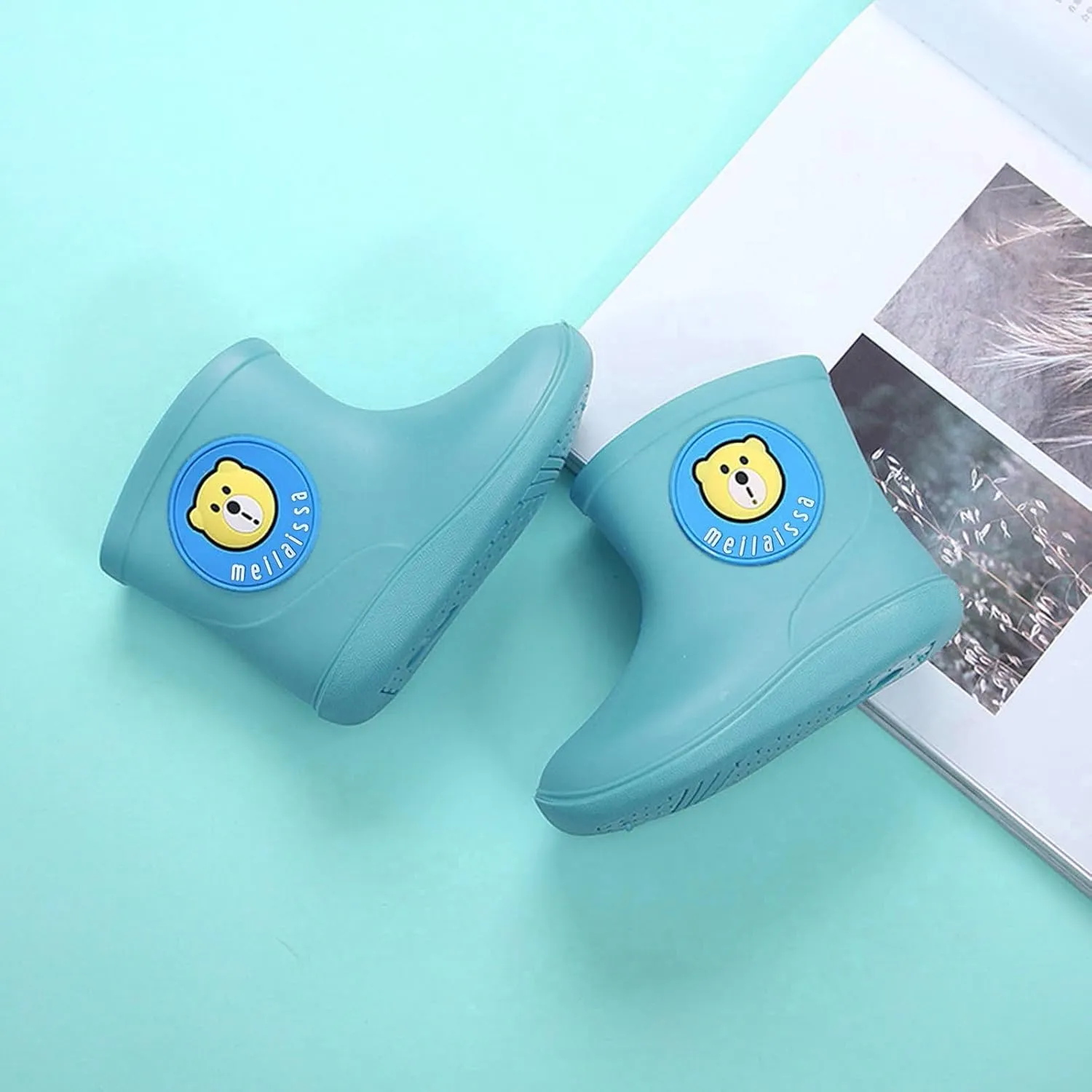 Kids Short Rain Boot For Boys Cartoon Non-Slip Lightweight Insulated Mud Boots Rubber Boots For Girls Waterproof