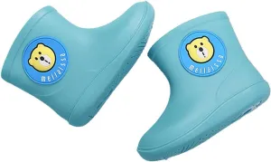 Kids Short Rain Boot For Boys Cartoon Non-Slip Lightweight Insulated Mud Boots Rubber Boots For Girls Waterproof