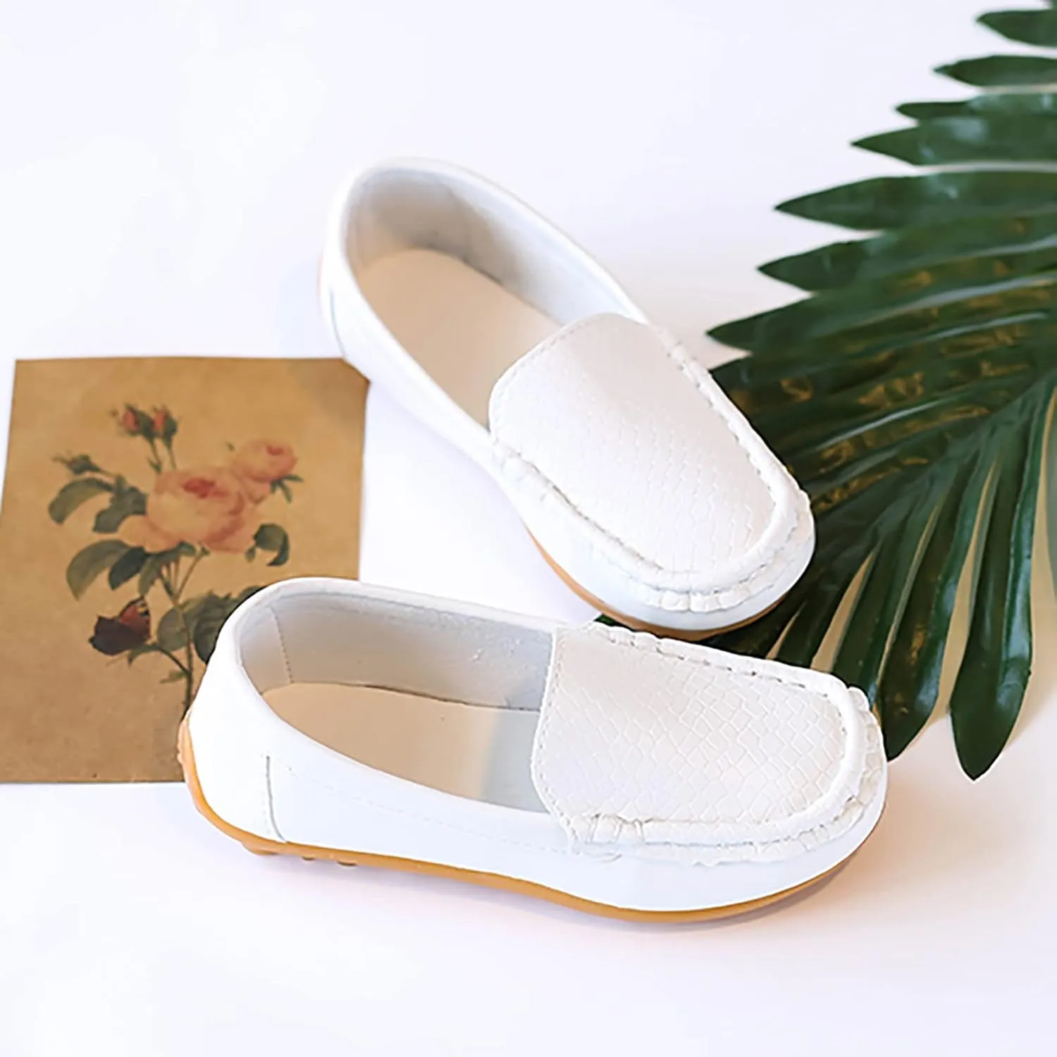 Kids Toddlers Boys Girls Loafers Casual Slip-On Moccasi?? Boat Dress Shoes Casual Shoes Formal Dress Baby Size 6 Shoes