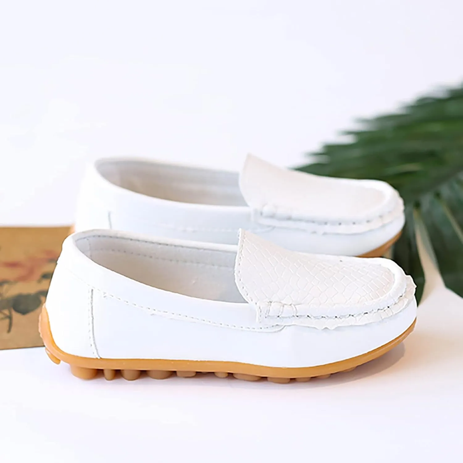 Kids Toddlers Boys Girls Loafers Casual Slip-On Moccasi?? Boat Dress Shoes Casual Shoes Formal Dress Baby Size 6 Shoes