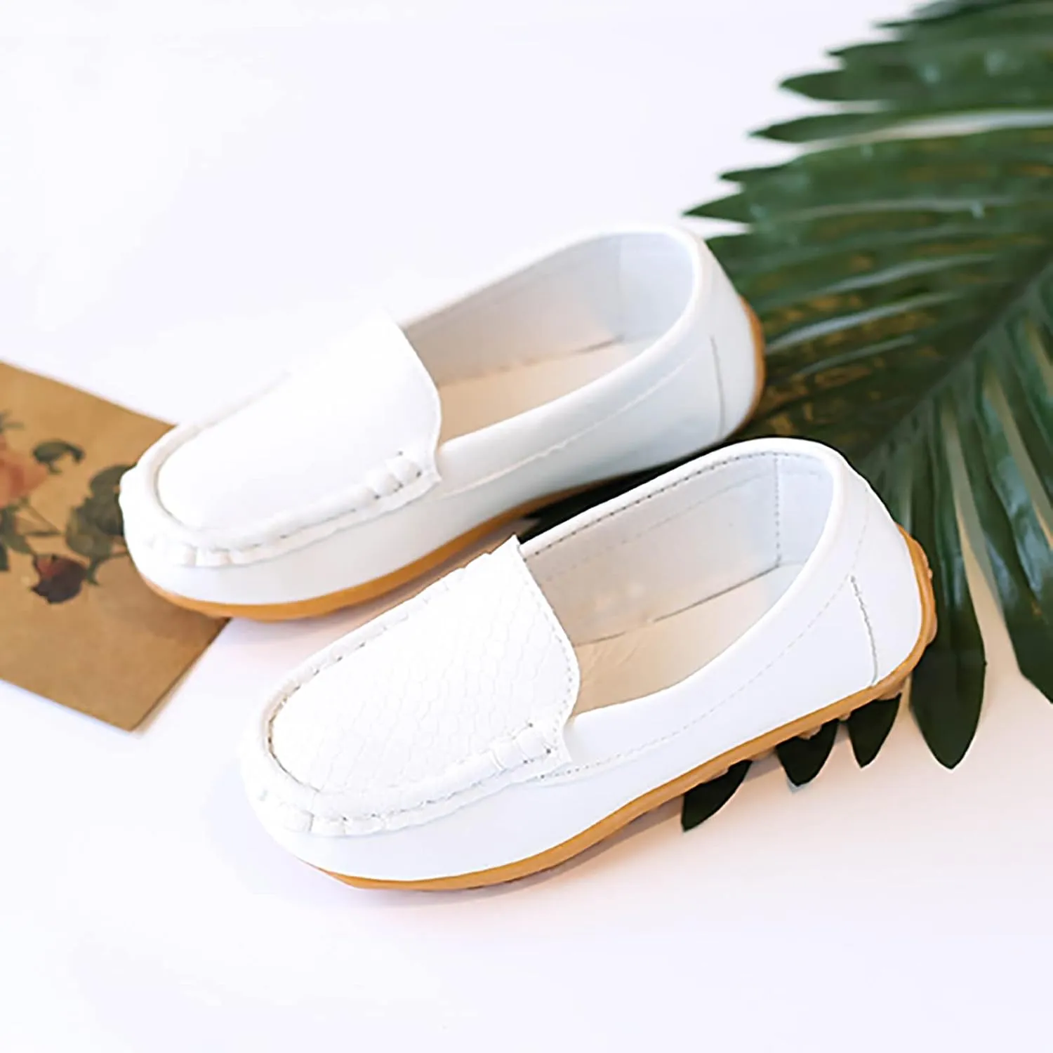 Kids Toddlers Boys Girls Loafers Casual Slip-On Moccasi?? Boat Dress Shoes Casual Shoes Formal Dress Baby Size 6 Shoes