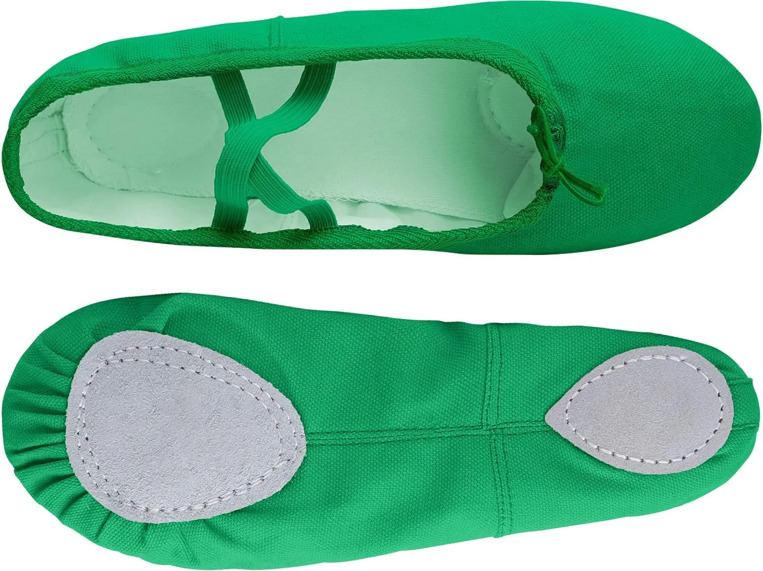 L-RUN Girls Ballet Shoes Soft Womens Dance Shoes Canvas Ballet Slipper for Daily Wear Yoga Shoe Flat