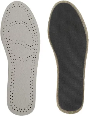 Leather Insoles for Men Women Breathable Absorption Insoles for Shoes Non Slip Cushioning for Sports Running Hiking Daily Use Enhanced Comfort