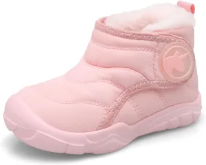 LeIsfIt Toddler Boots Girls Boys Wide Winter Boots Cozy Fleece Winter Shoes Indoor Outdoor Warm Shoes