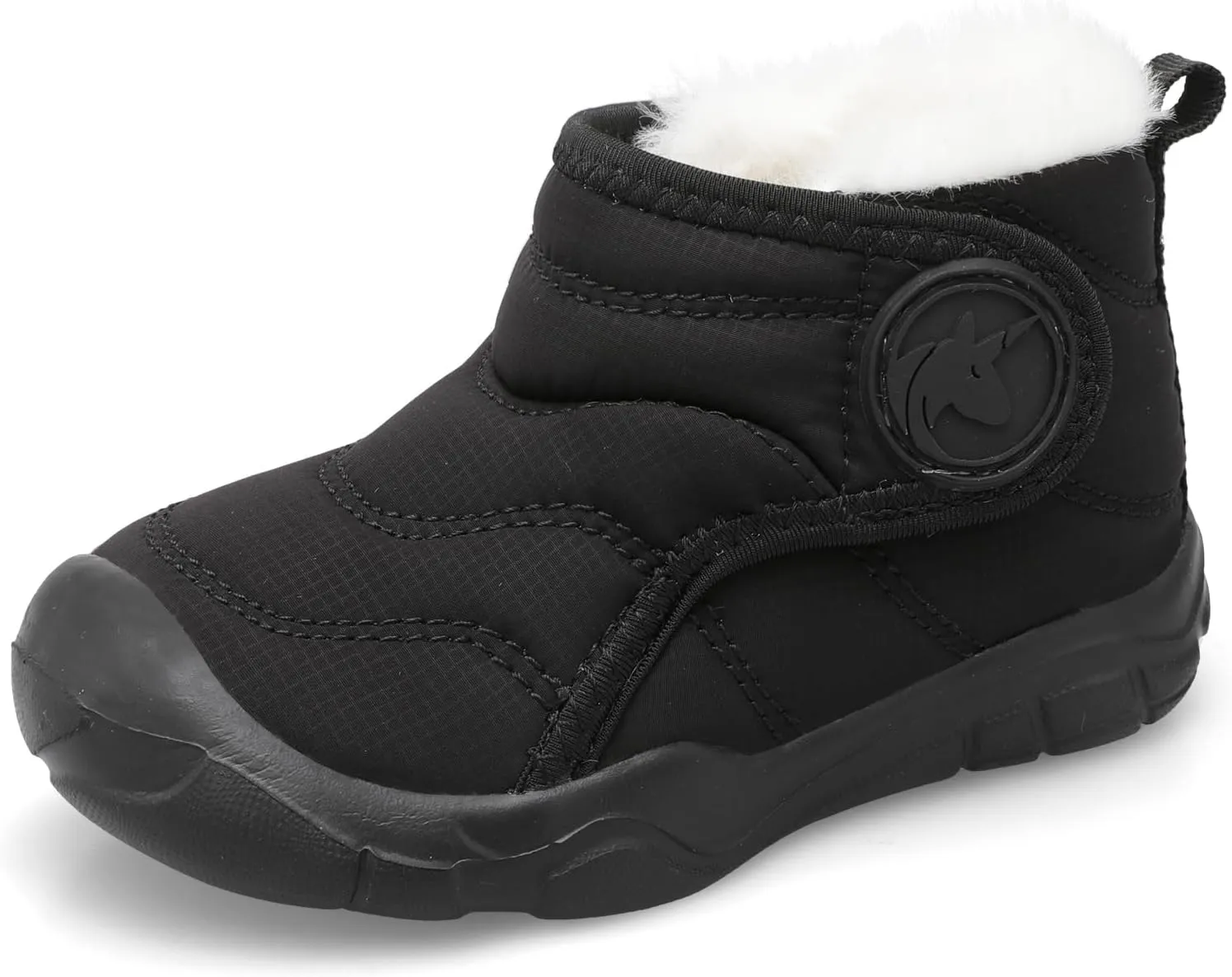 LeIsfIt Toddler Boots Girls Boys Wide Winter Boots Cozy Fleece Winter Shoes Indoor Outdoor Warm Shoes