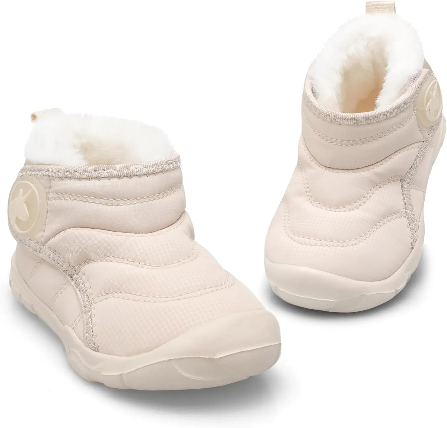 LeIsfIt Toddler Boots Girls Boys Wide Winter Boots Cozy Fleece Winter Shoes Indoor Outdoor Warm Shoes