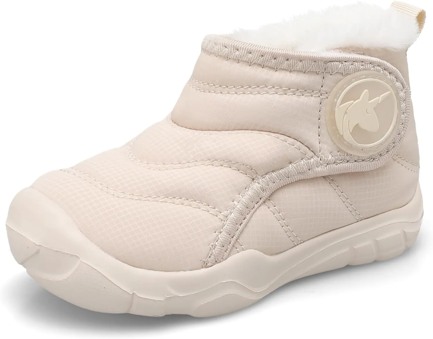 LeIsfIt Toddler Boots Girls Boys Wide Winter Boots Cozy Fleece Winter Shoes Indoor Outdoor Warm Shoes
