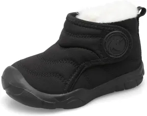 LeIsfIt Toddler Boots Girls Boys Wide Winter Boots Cozy Fleece Winter Shoes Indoor Outdoor Warm Shoes
