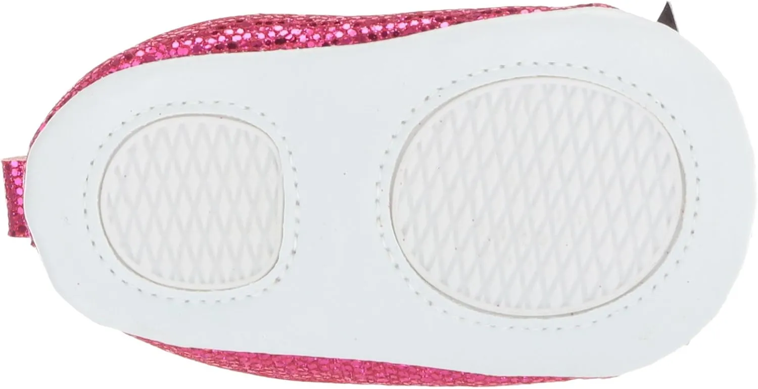 Luvable Friends Baby-Girl's Sparkly Mary Jane Crib Shoe
