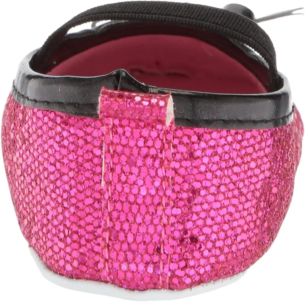 Luvable Friends Baby-Girl's Sparkly Mary Jane Crib Shoe