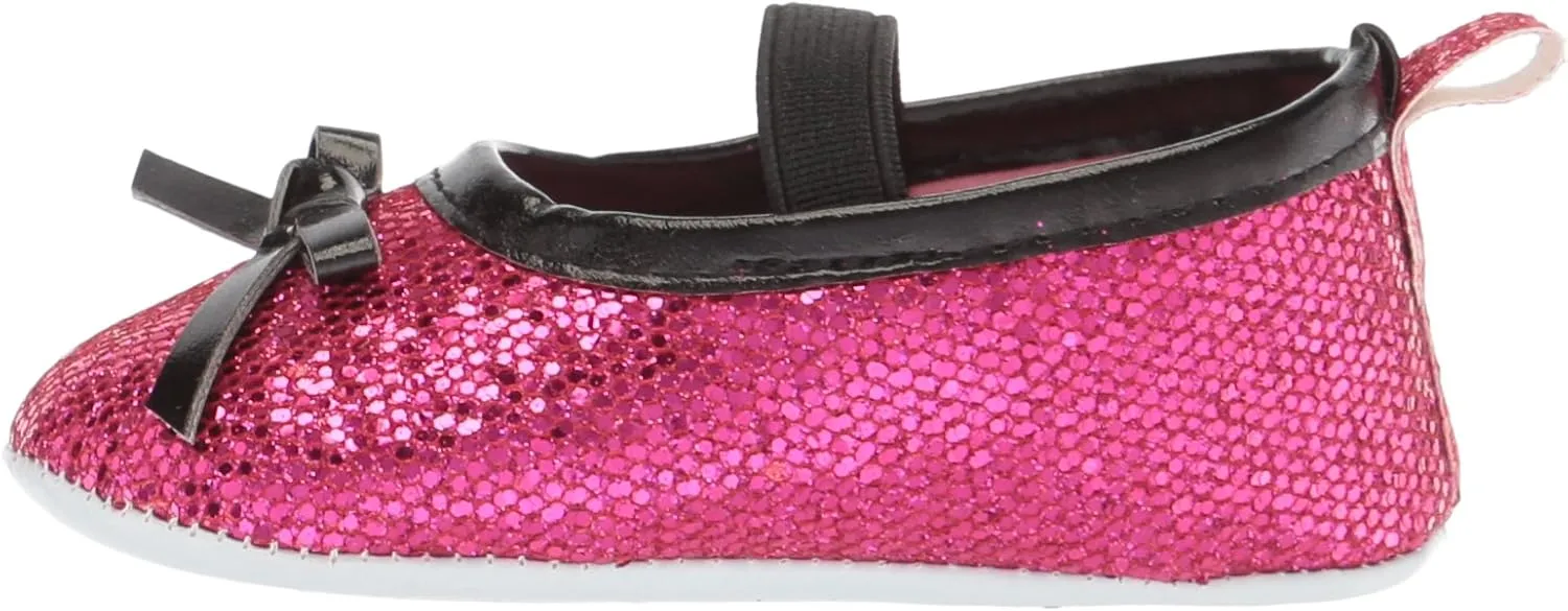 Luvable Friends Baby-Girl's Sparkly Mary Jane Crib Shoe