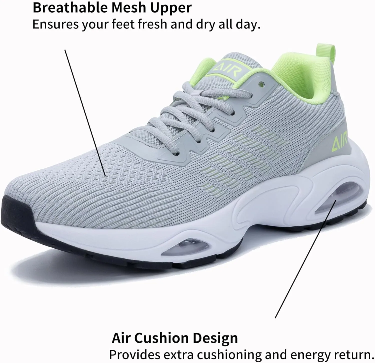 MAFEKE Running Shoes for Men Tennis Air Walking Shoe Comfortable Non Slip Athletic Gym Workout Cross Training Breathable Fashion Sneakers Size 7-13