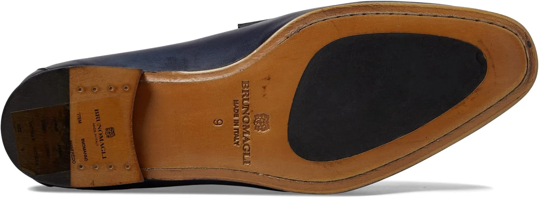 Manfredo Bruno Magli loafers, navy blue