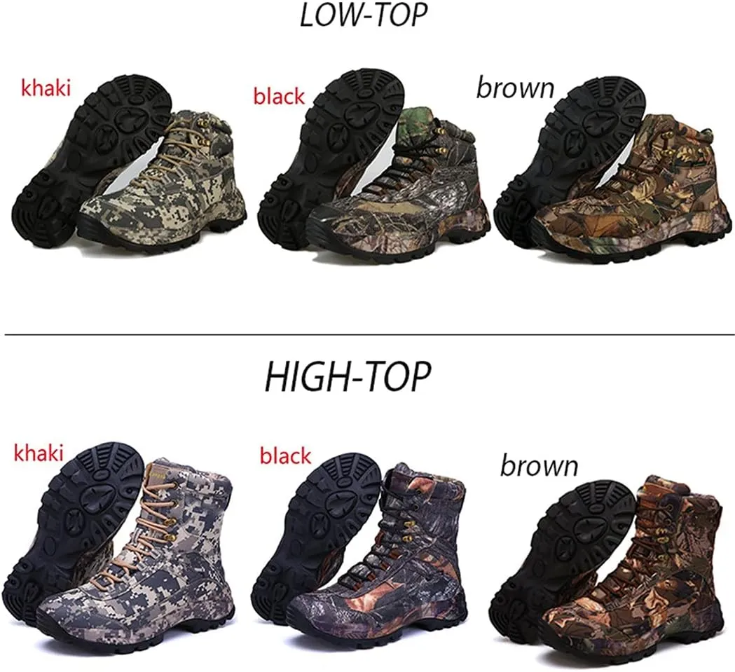 Men Outdoor Travel Mountain Climbing Hunting Boots, Professional Waterproof Breathable Hiking Boots