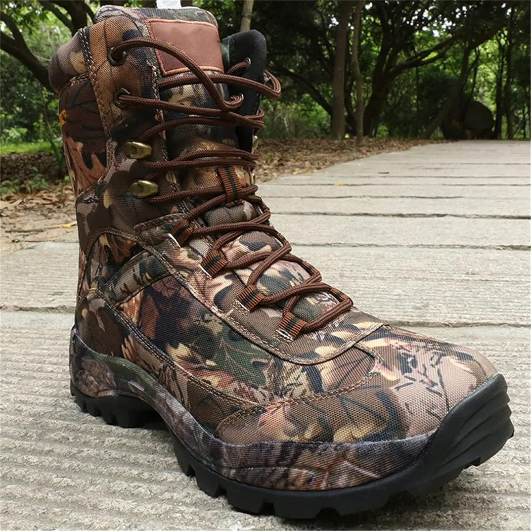 Men Outdoor Travel Mountain Climbing Hunting Boots, Professional Waterproof Breathable Hiking Boots