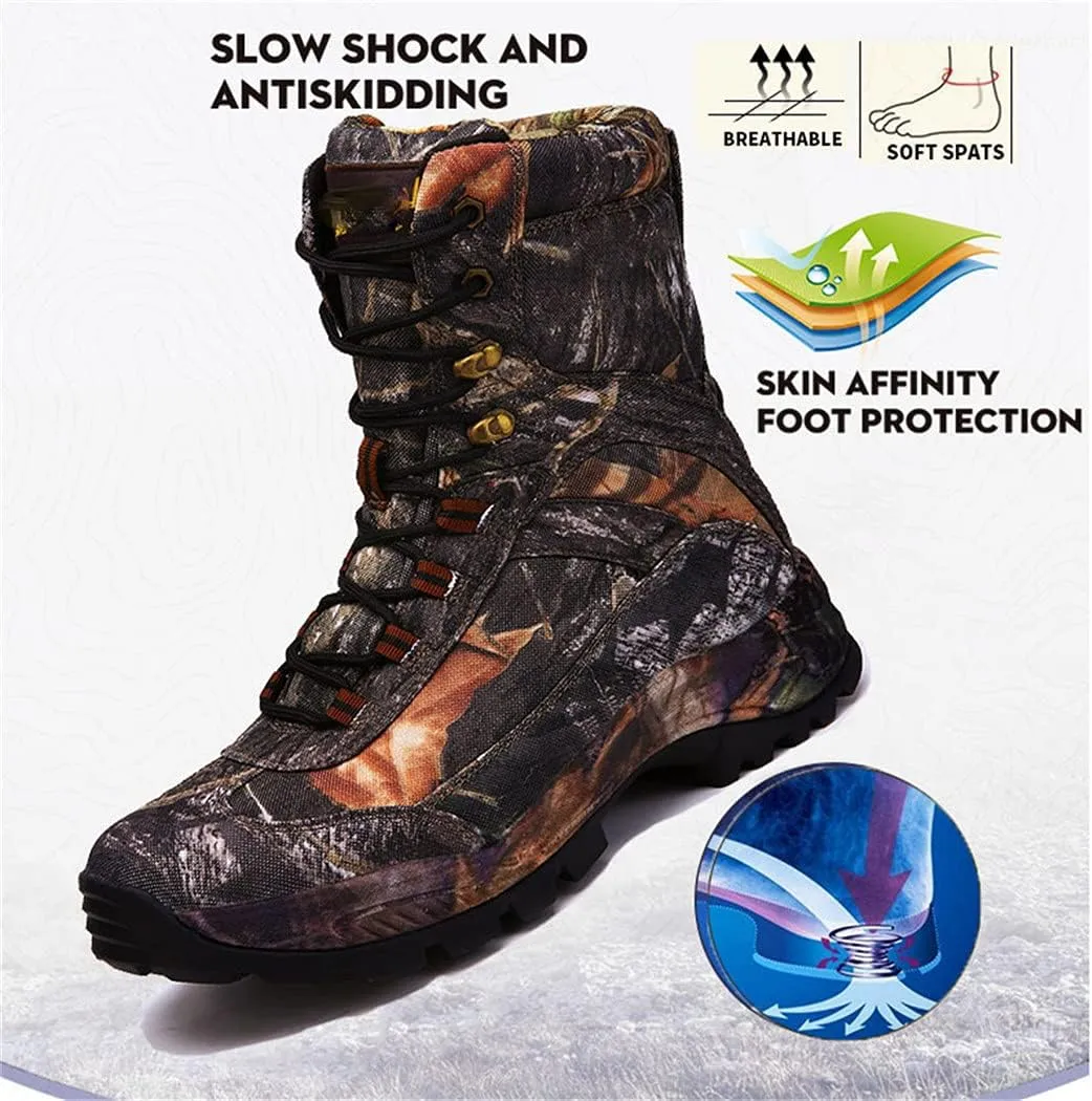 Men Outdoor Travel Mountain Climbing Hunting Boots, Professional Waterproof Breathable Hiking Boots