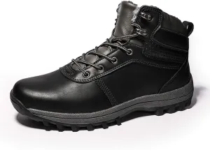 Men Warm Snow Boots Soft Sole Fur Lined Waterproof Winter Ankle Hiking Climbing Walking Booties