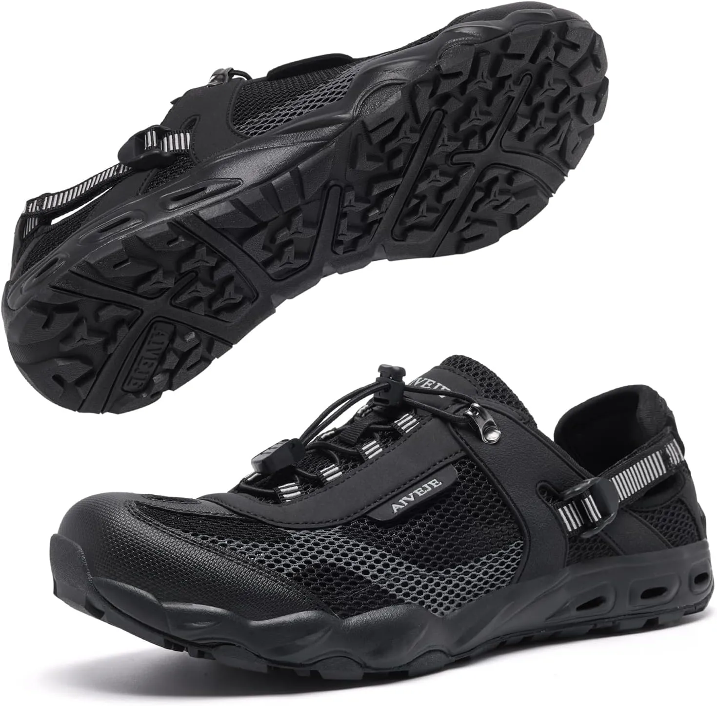 Men??s Amphibious Water Shoes - Summer Hiking Athletic Water Sandals Closed Toe Aqua Sneakers