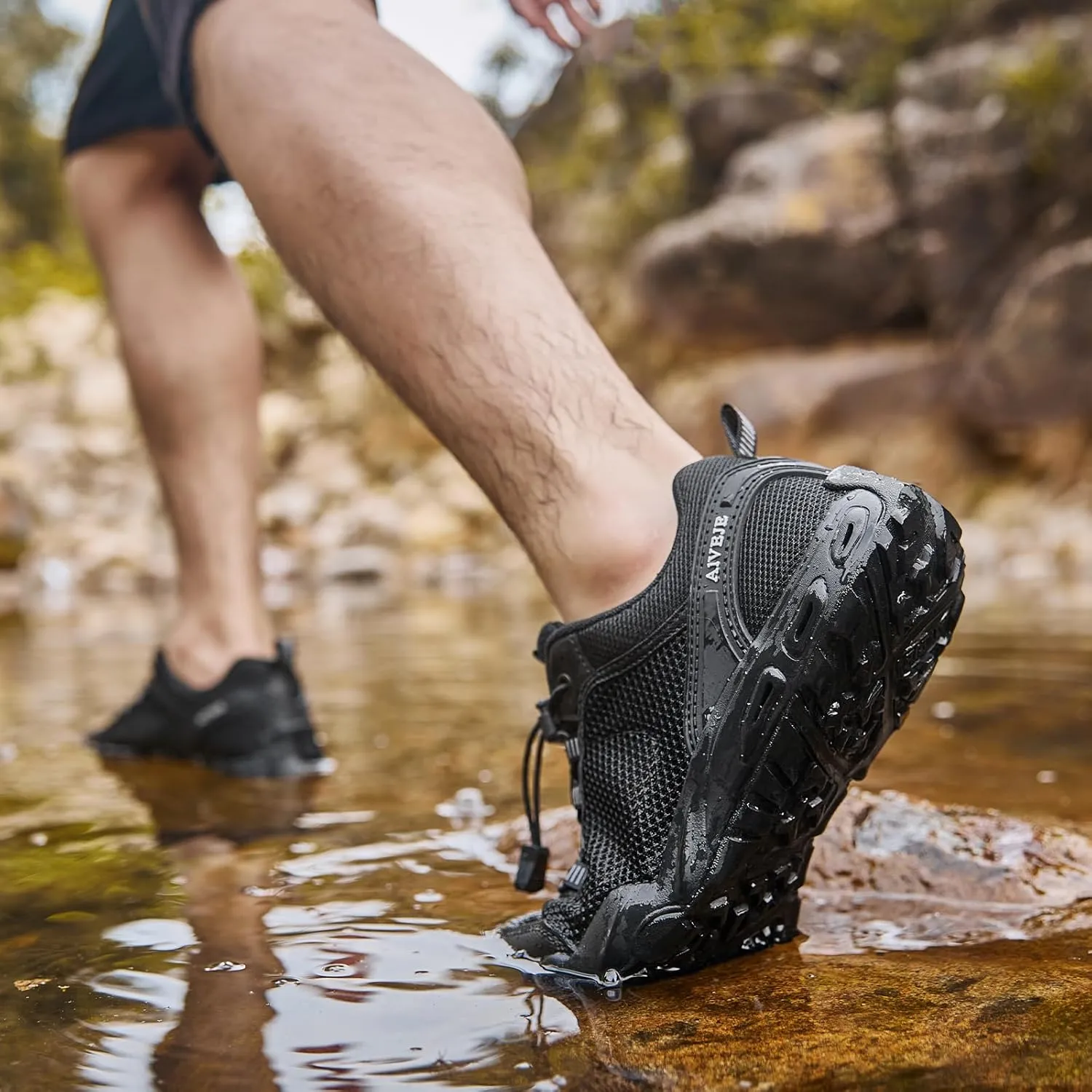 Men??s Amphibious Water Shoes - Summer Hiking Athletic Water Sandals Closed Toe Aqua Sneakers