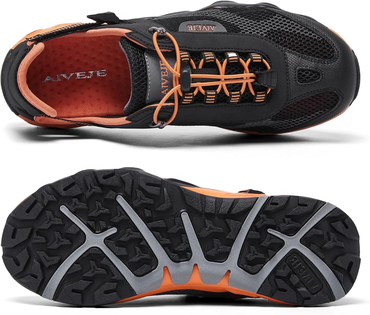 Mens Amphibious Water Shoes - Summer Hiking Athletic Water Sandals Closed Toe Aqua Sneakers