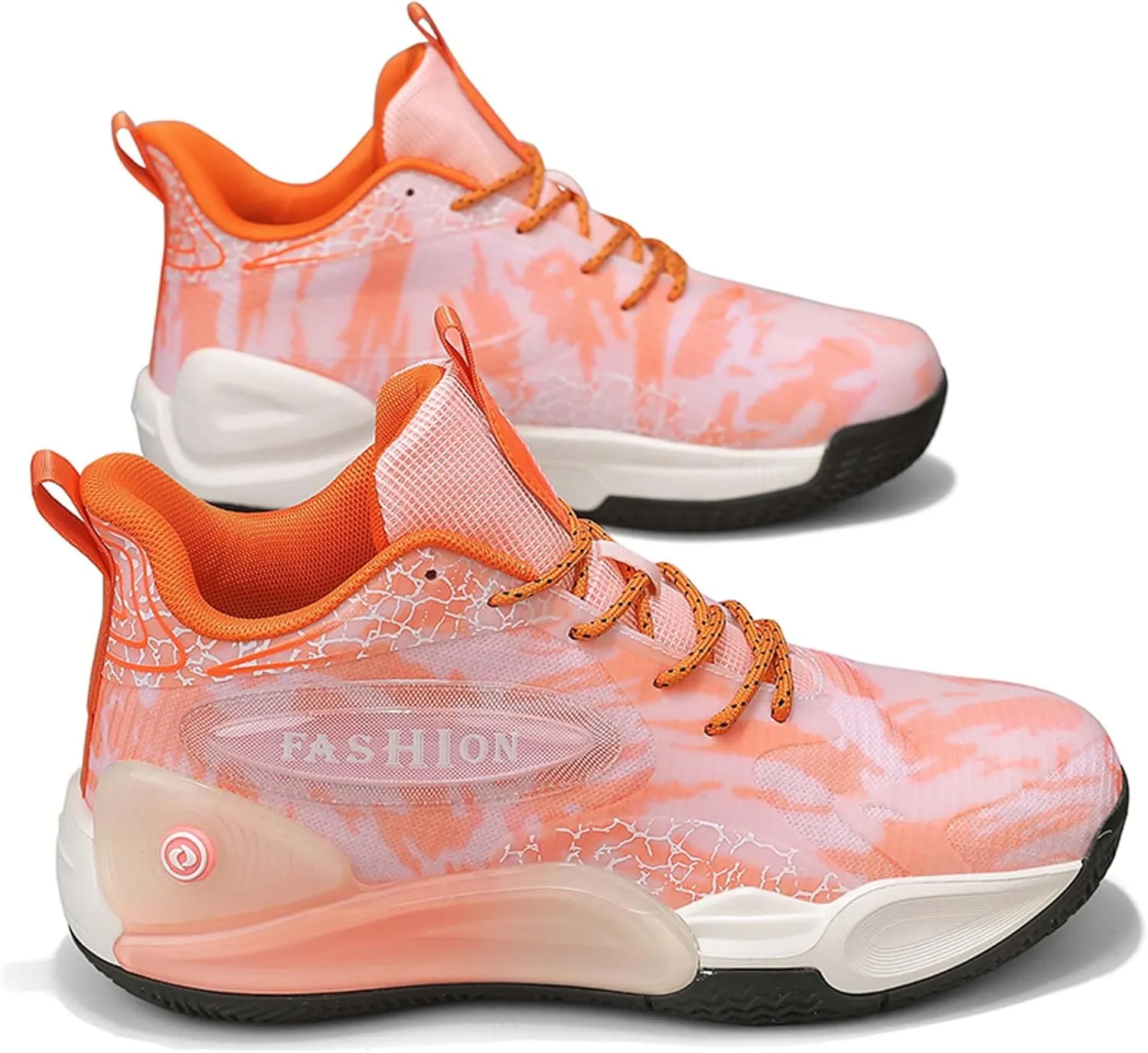 Mens and Womens Non Alip and Breathable Running Shoes High Elasticity Basketball Sneakers Lace Up Mid Top Hiking Shoes Rbber Soles Durable Walking Shoes Competitive Badminton Shoes