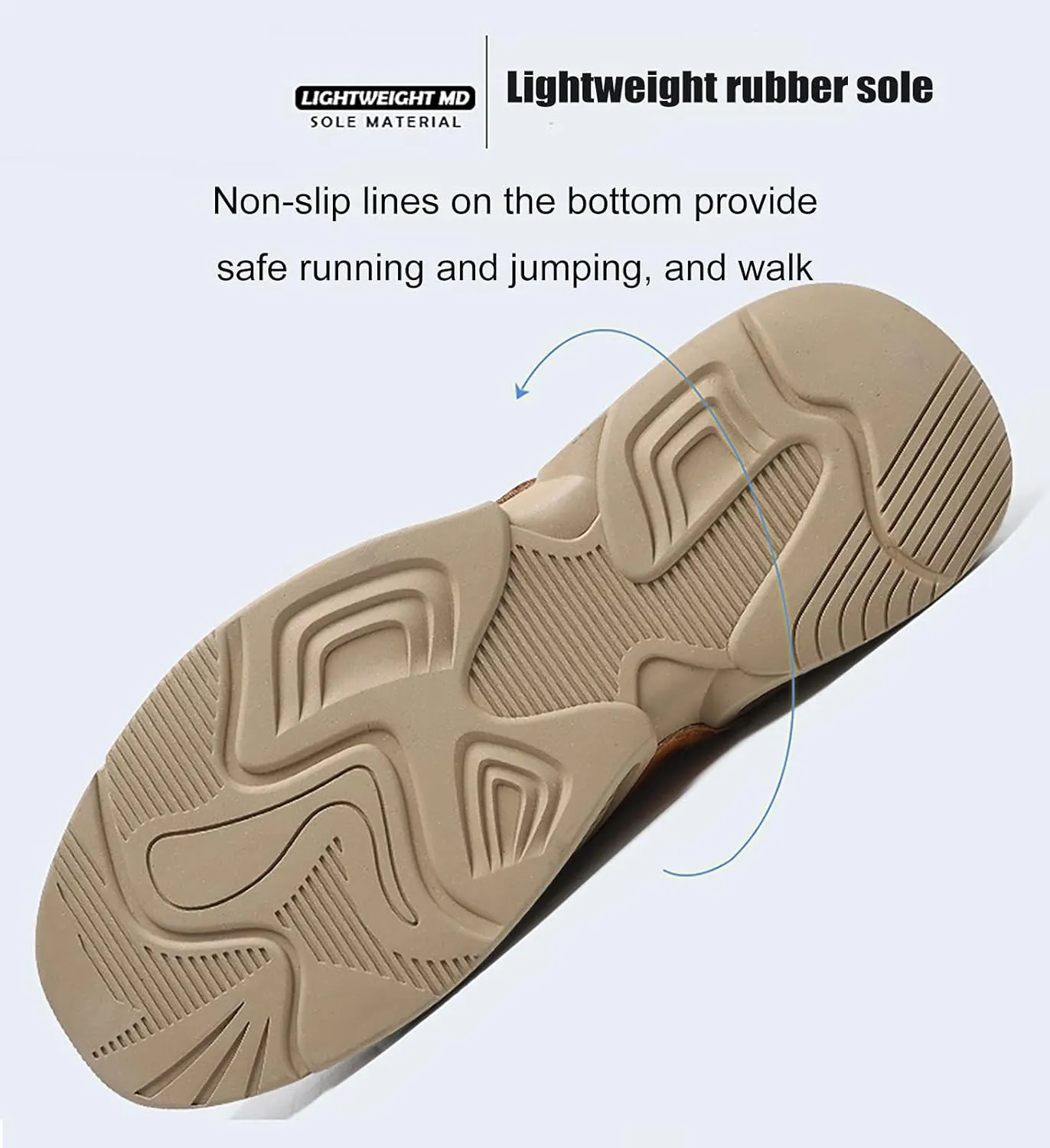 Men's Breathable Casual Shoes Lightweight Non-Slip Hiking Shoes Soft Bottom Outdoor Trekking Hiking Sneakers Backpacking Camping Climbing Shoes