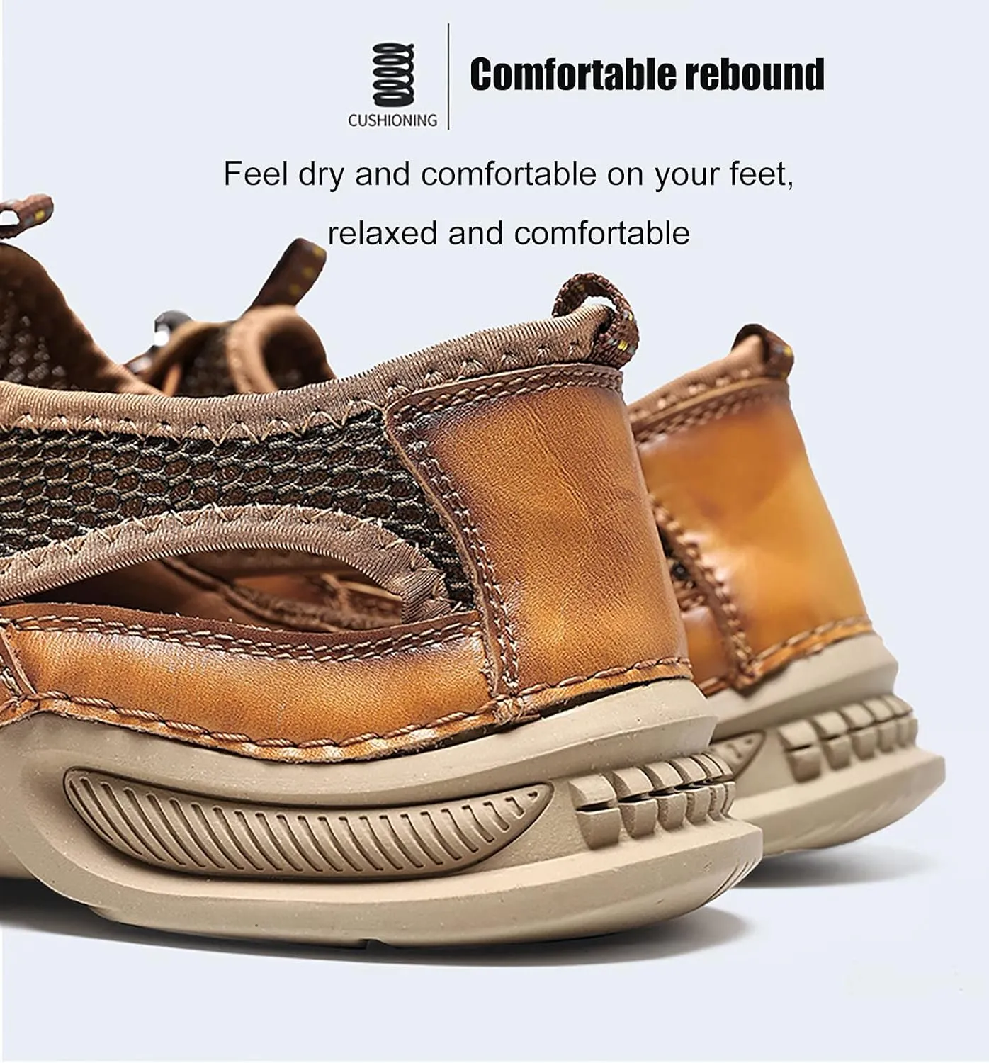 Men's Breathable Casual Shoes Lightweight Non-Slip Hiking Shoes Soft Bottom Outdoor Trekking Hiking Sneakers Backpacking Camping Climbing Shoes