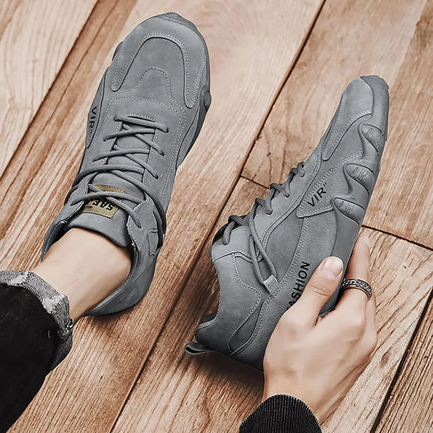 Men's Fashion Sneakers Mens Dress Sneakers Men's Comfortable Walking Shoes Tennis Comfortable Badminton Shoes