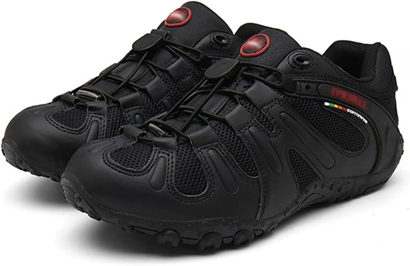 Men's Hiking Shoes, Lightweight, Comfortable, Breathable, Low-Top, Non-Slip, Rock Climbing, Mountaineering (Color : Black, Size : 7.5)