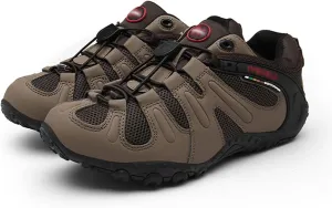 Men's Hiking Shoes, Lightweight, Comfortable, Breathable, Low-Top, Non-Slip, Rock Climbing, Mountaineering (Color : Brown, Size : 9)