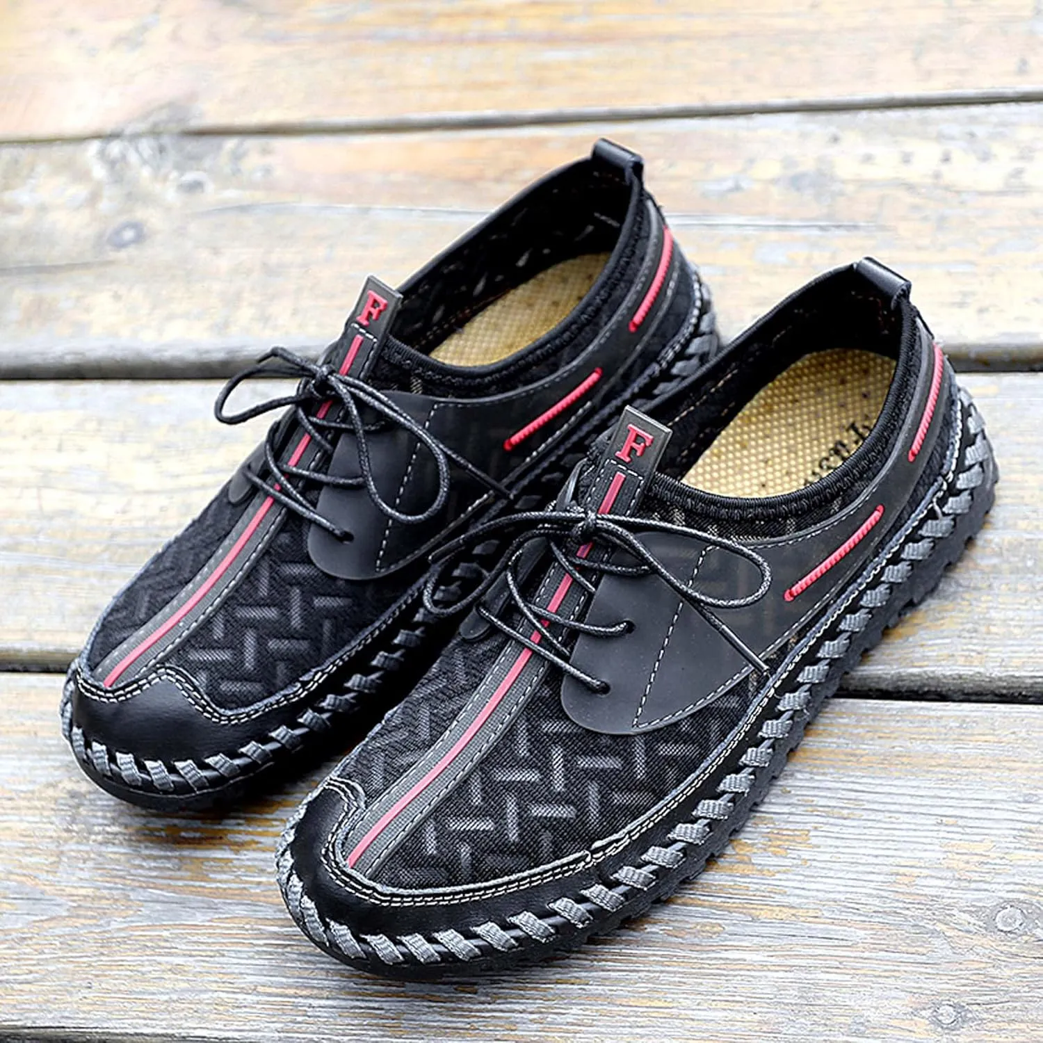 Men's Hiking Shoes Lightweight Non-slip Climbing Shoes Casual Walking Shoes Quick-drying Water Sneakers Outdoor Casual Sneakers