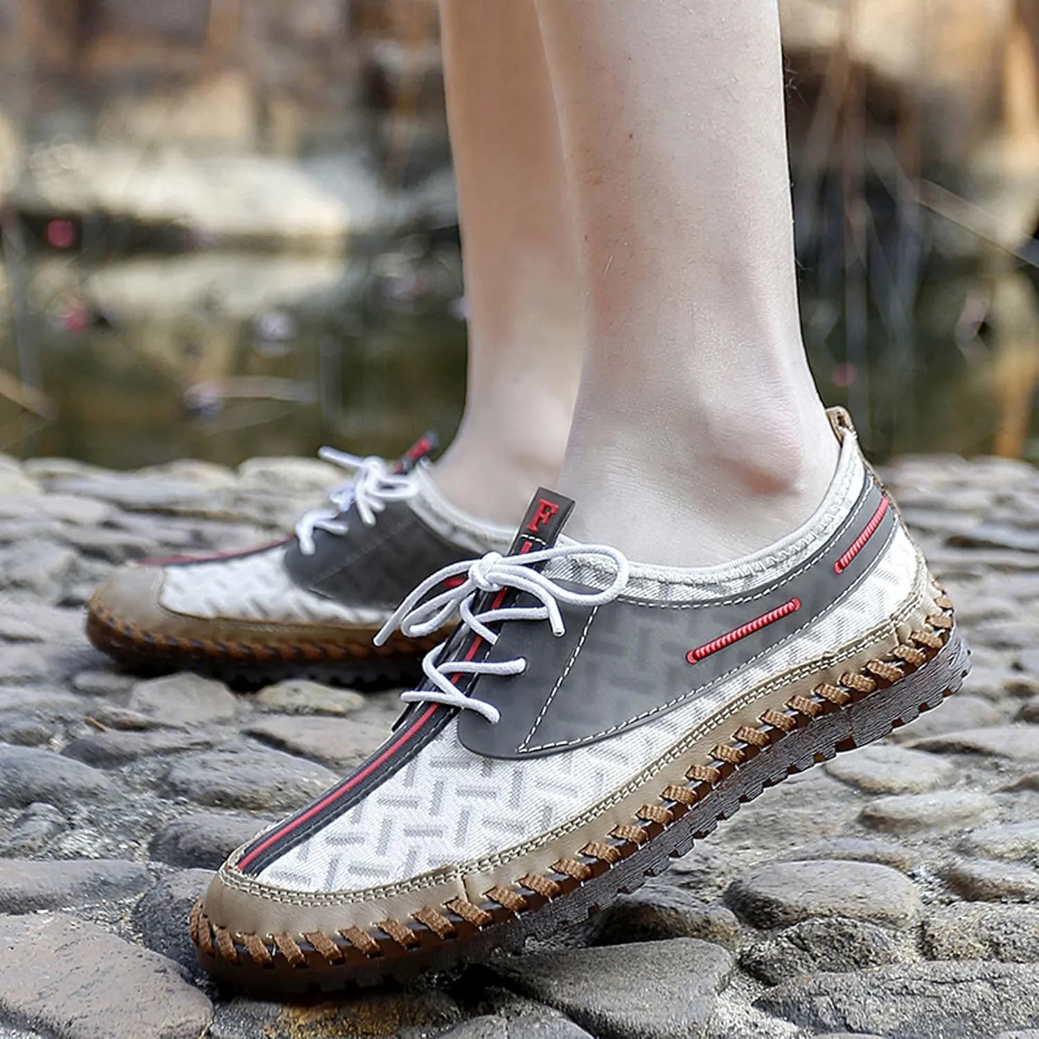 Men's Hiking Shoes Lightweight Non-slip Climbing Shoes Casual Walking Shoes Quick-drying Water Sneakers Outdoor Casual Sneakers