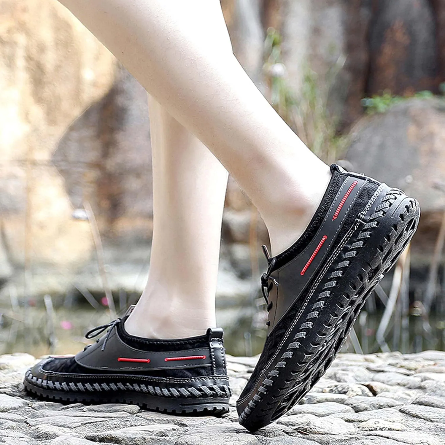 Men's Hiking Shoes Lightweight Non-slip Climbing Shoes Casual Walking Shoes Quick-drying Water Sneakers Outdoor Casual Sneakers