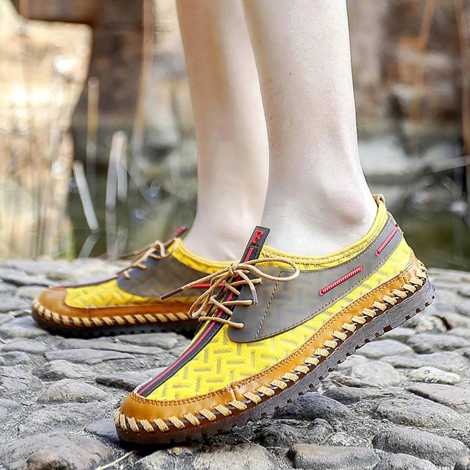 Men's Hiking Shoes Lightweight Non-slip Climbing Shoes Casual Walking Shoes Quick-drying Water Sneakers Outdoor Casual Sneakers