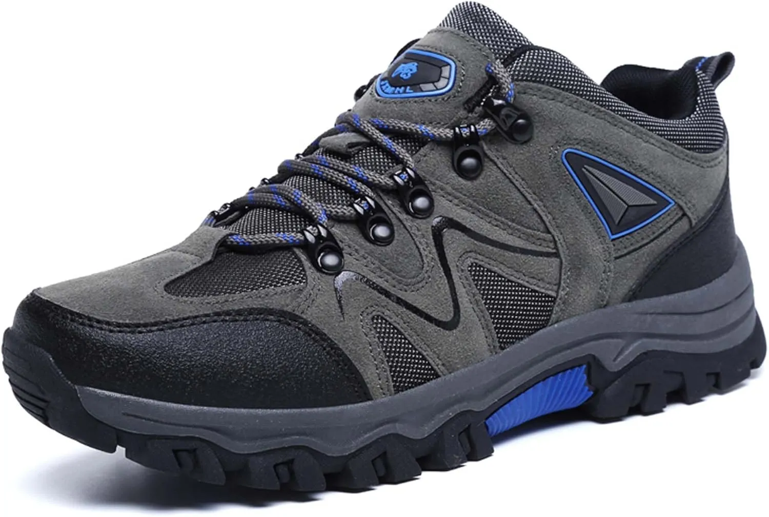 Mens Lace Up Low Top Hiking Shoes Rubber Soles Non Slip and Wear Resistant Climbing Shoes Lightweight and Breathable Scenic Spot Tourism Shoes Comfortable and Durable Hiking Walking Shoes