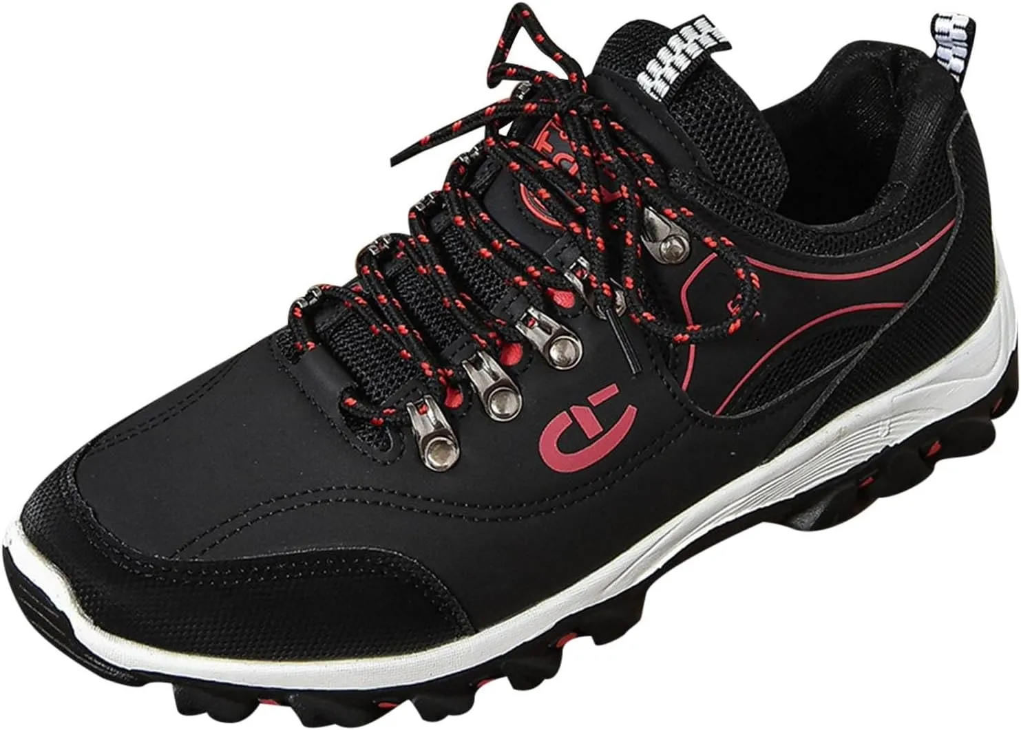 Men's Lace Up Sneakers Lightweight Non Slip Sneakers Arch Support Versatile Walking Shoes Comfort Workout Shoe
