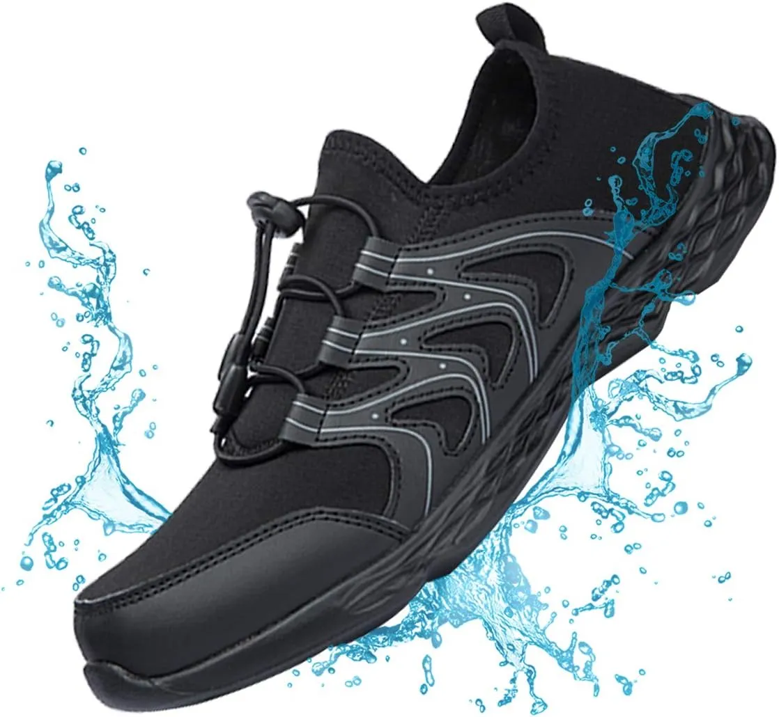 Men's Quick Dry Water Shoes Lightweight Slip on Athletic Water Sport Walking Shoes