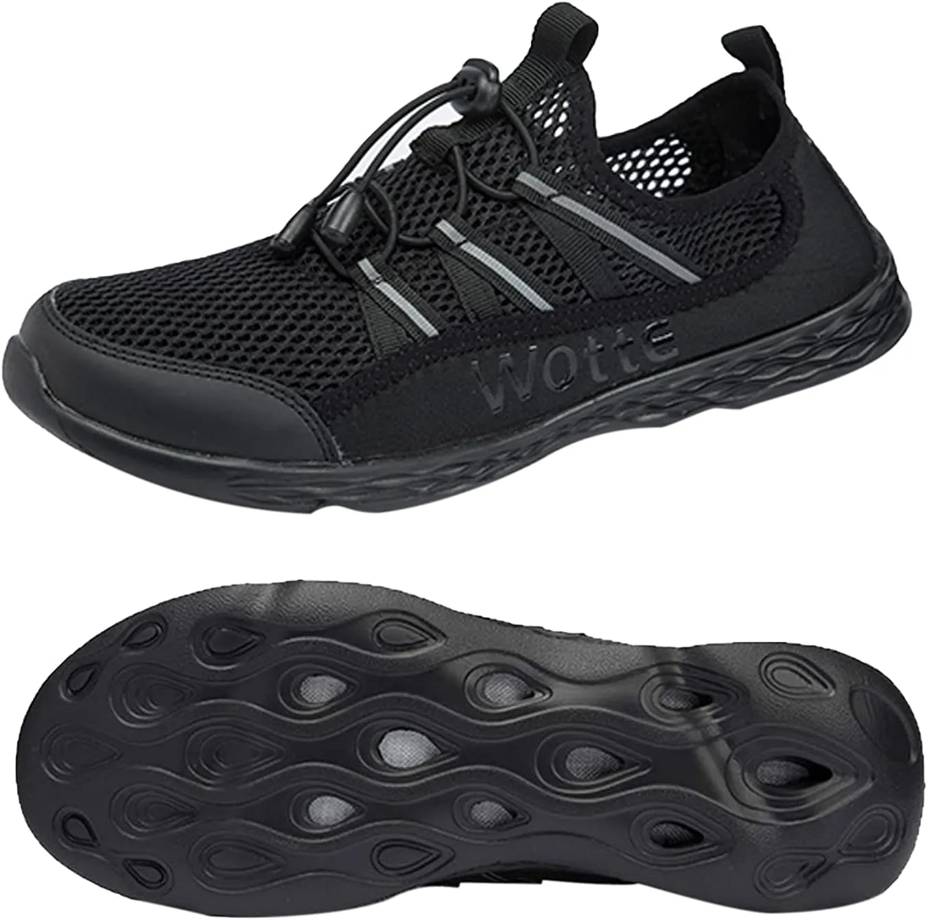 Men's Quick Dry Water Shoes Lightweight Slip on Athletic Water Sport Walking Shoes