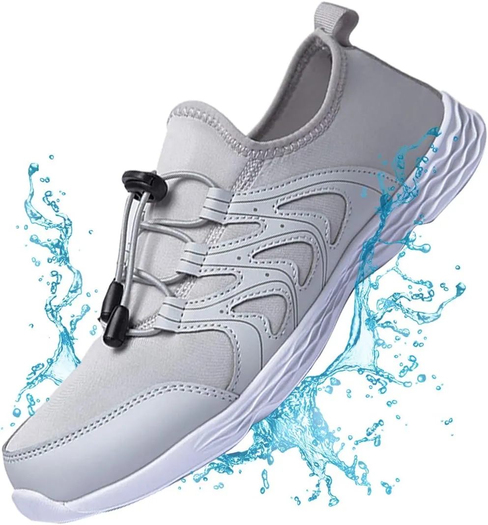 Men's Quick Dry Water Shoes Lightweight Slip on Athletic Water Sport Walking Shoes