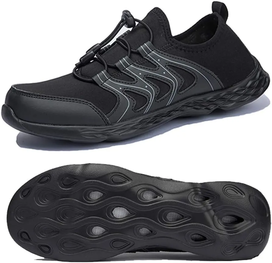 Men's Quick Dry Water Shoes Lightweight Slip on Athletic Water Sport Walking Shoes