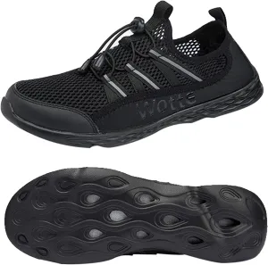 Men's Quick Dry Water Shoes Lightweight Slip on Athletic Water Sport Walking Shoes