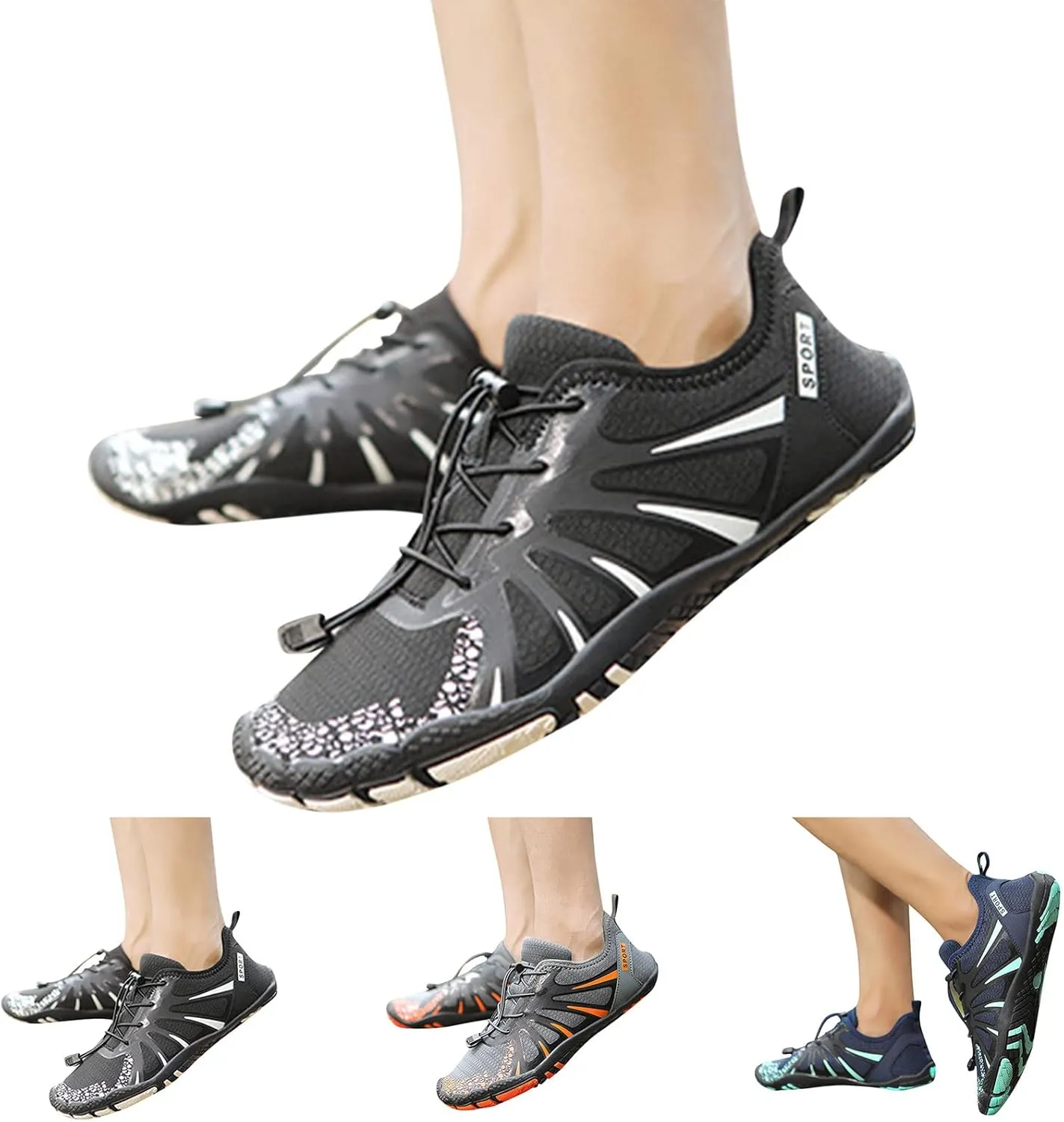 Mens Quick Drying Wading Shoes Summer Swim Sports Shoes for Boating Diving Fishing Lightweight Surfing Shoe