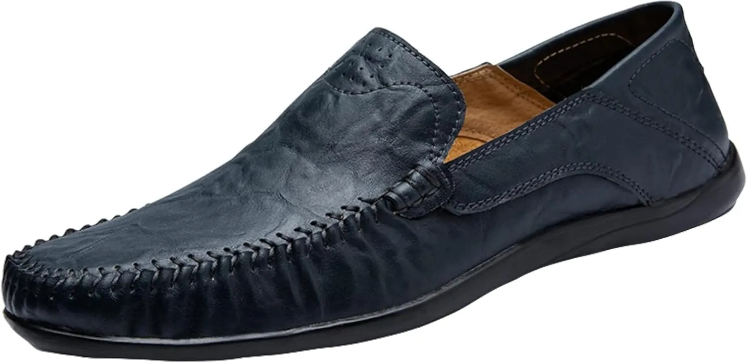 Men's Soft Penny Loafers, Casual Flat Shoes, Driving Boat Shoes, Summer Outdoor Men's Sliding Sleeve Flat Shoes