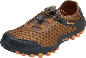 Mens Water Shoes Wide Width Non Slip Athletic Footwear Wide Toe Water Shoes Barefoot