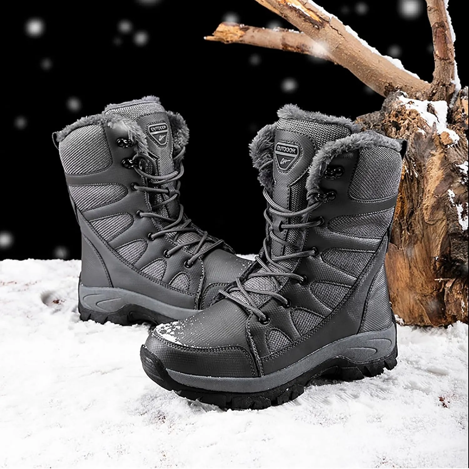 Men's Waterproof Tactical Boots Lace Up Breathable High Top Boots Military Army Outdoor Shoes For Hiking Climbing