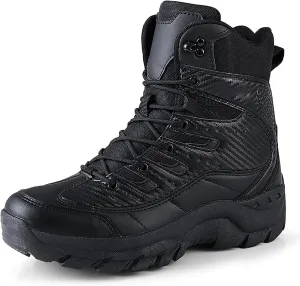 Men's Waterproof Tactical Boots Lace Up Breathable High Top Boots Military Army Outdoor Shoes For Hiking Climbing