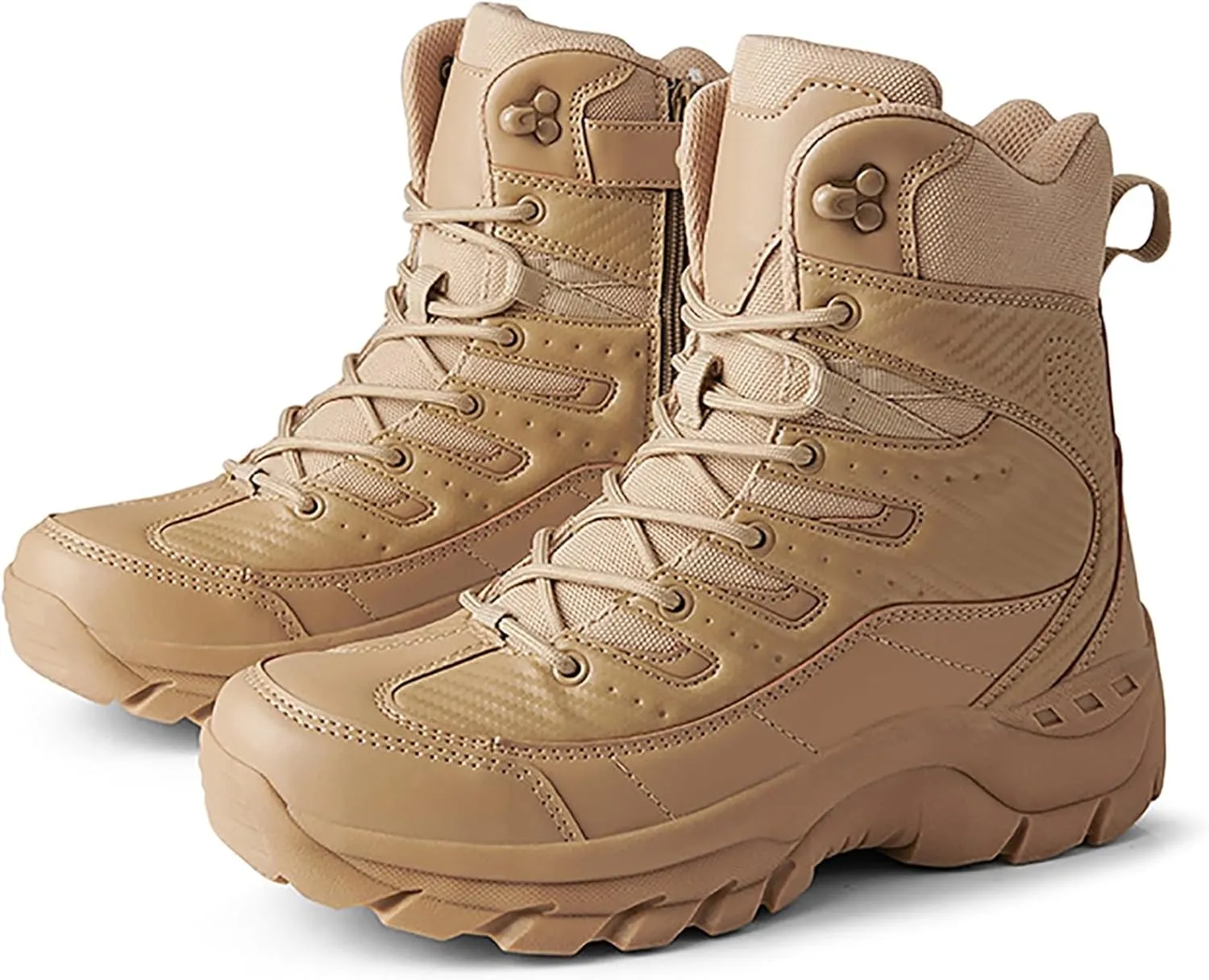 Men's Waterproof Tactical Boots Lace Up Breathable High Top Boots Military Army Outdoor Shoes For Hiking Climbing